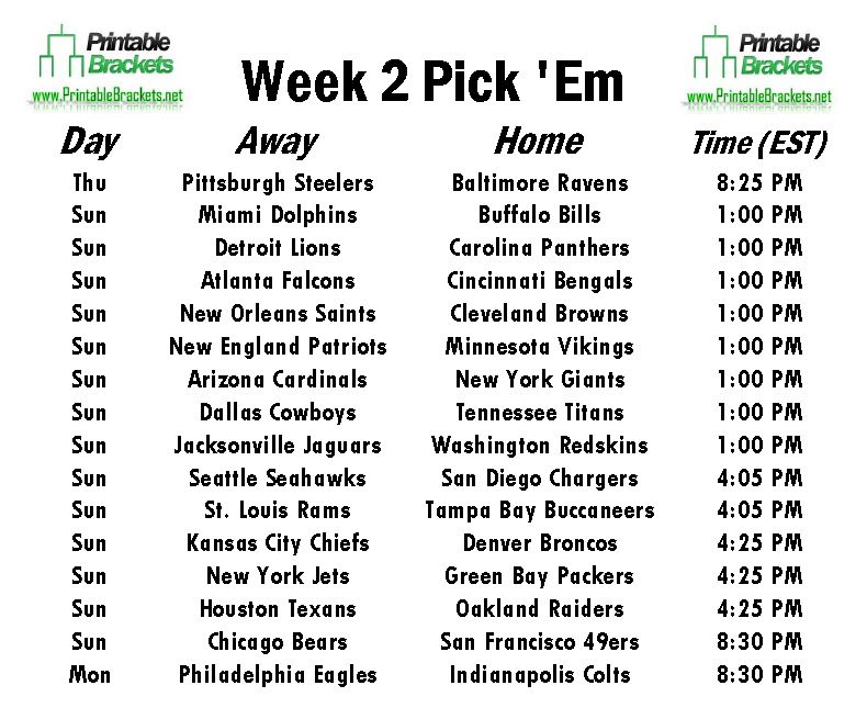 print your brackets nfl week 11