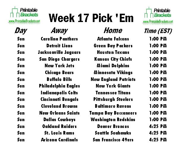 Printable NFL Week 1 Schedule Pick em Pool 2019  Nfl football schedule,  Fantasy football, Nfl week 1