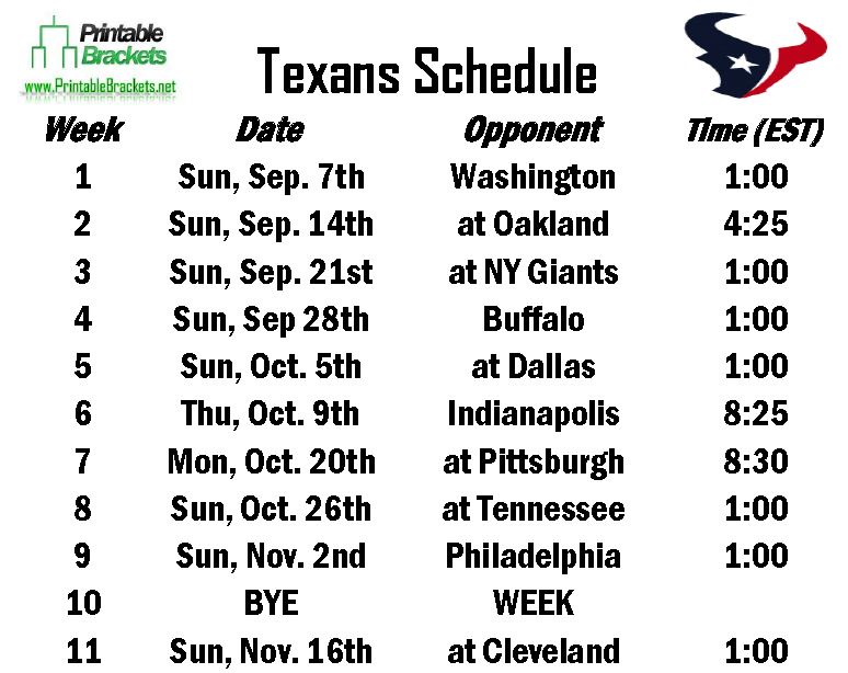 Houston Texans Schedule For 2024 Jere Robina